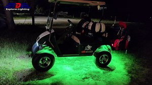 8 Pods RGBW LED Rock Lights Full Kit, 6500K Pure White (Not Mixed) & RGB Underglow for Jeeps Truck Golf Cart ATV UTV RZR Pickup, App/RF Remote Smart Brake Music Sync, Waterproof Offroad Underbody 12V