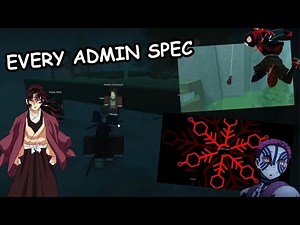 EVERY ADMIN SPEC IN ROGUE DEMON (Showcase)