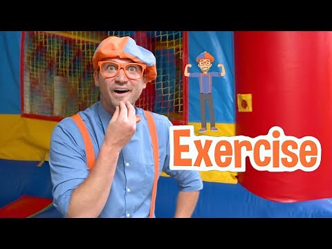 Exercise With Blippi at The Kids Playground | BRAND NEW BLIPPI | Educational Videos For Kids