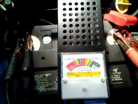 Harbor Freight Battery load tester, how to check alternator, battery under load.