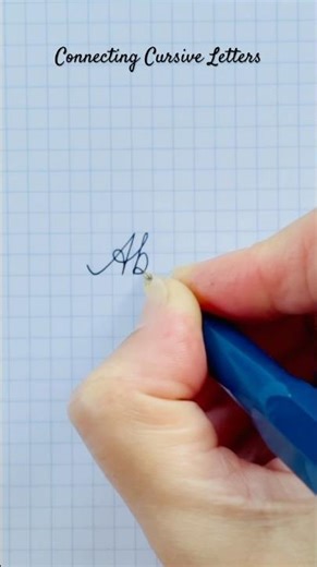 How to Connect Cursive A to b | Connecting Cursive Letters Tutorial