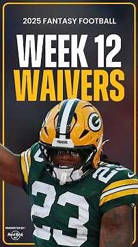 Top WAIVER ADDS For Week 12 in the NFL! #shorts