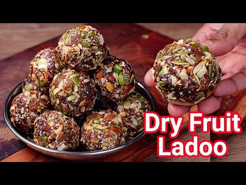 No Sugar No Jaggery Healthy Dry Fruits Laddu Recipe | Natural Energy Booster Ladoo for Back Pain