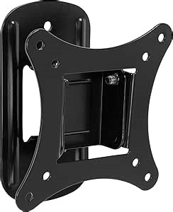 Mount-It! Small TV Wall Mount for 19–32 Inch Flat Screen TVs | Tilt and Swivel TV Wall Mount | Low Profile 2.4” Design | VESA 75x75 100x100 | Single Stud Installation | 44 lb Capacity