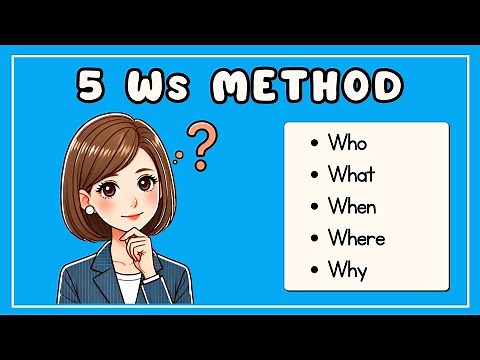 The 5 W’s Method - Explained. (Who, What, When, Where, Why)
