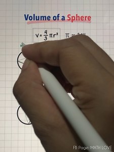 6.3K views · 56 reactions | Ever Wondered How to Calculate the Volume of a Sphere? Here’s the Formula! 朗 #mathlove | Math Love | Facebook