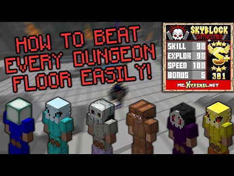 Hypixel Skyblock - BEST GEAR FOR EVERY DUNGEON FLOOR! COMPLETE GUIDE