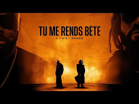 GIMS & DAMSO - TU ME RENDS BÊTE (Official Lyrics Vidéo)