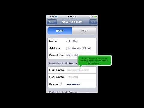 iPhone: How to Setup an IMAP Email Account