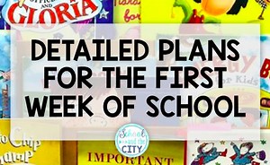 The First Week of 3rd Grade: Day by Day Plans - School and the City