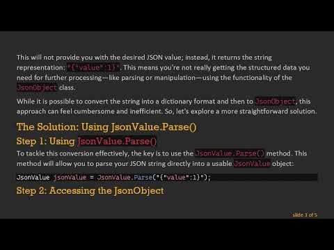 Simple Steps to Convert JSON String to Manatee.JsonObject in C#