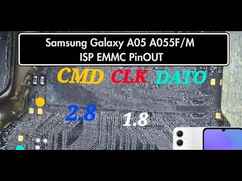 Samsung Galaxy A05 A055F ISP eMMC Pinout Guide #gsmsanjoy