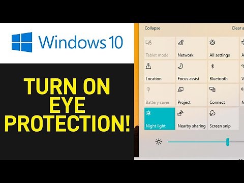 How to Turn ON Eye Protection in Windows 10 [EASY]