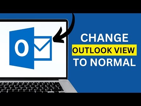 How To Change Outlook View To Normal
