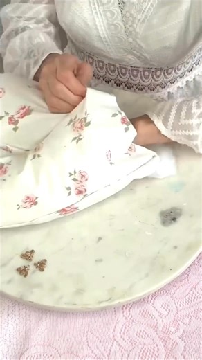 1.7K views · 38 reactions | ✨ DIY no-sew ruffled pillow—perfect for adding a cute touch to any space!  #DIYHomeDecor | Olivia's Romantic Home DIY | Facebook