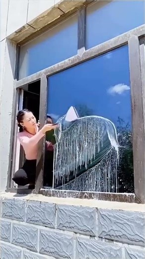 Clean both sides easily Double Side Magnetic Window Cleaner Brush Tool ( #2121 ) 1️⃣