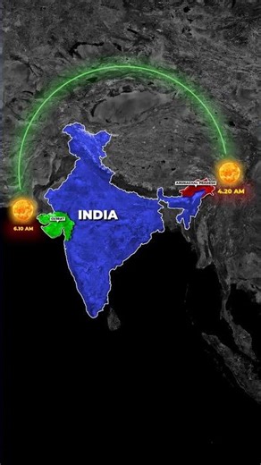 India 🇮🇳 Need 3 Time Zones 🤔 #shorts #geography #india