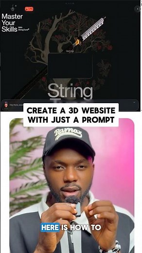 Create 3D Animated Websites in Minutes Using AI #shorts