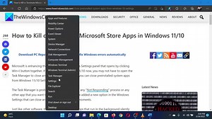 How to Kill or Terminate Microsoft Store Apps in Windows 11