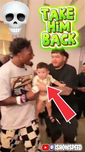 IShowSpeed Gets Handed a BABY Out of Nowhere! 🤯😂 | Fans Go Wild