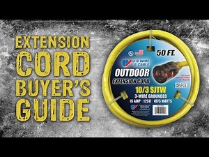 Extension Cord Type 101: A Buyer's Guide