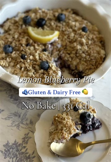 No Bake Lemon Blueberry Pie Recipe for Easy Desserts