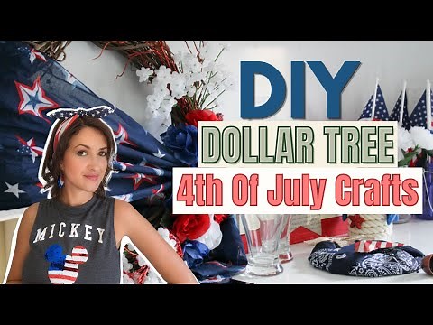EASY DIY Dollar Tree 4th Of July Crafts {PLUS FREE Printables!}