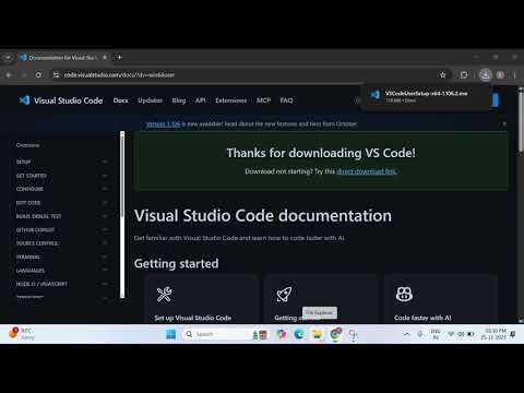 How to download and install vs code