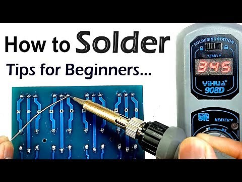 How to Solder on PCB properly | Soldering Techniques for Beginners