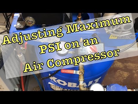 How To Adjust Maximum Cut-Out Pressure on an Air Compressor
