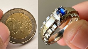9.9K views · 124 reactions | How coin ring is made how to make this coin ring | The hallmark | Facebook