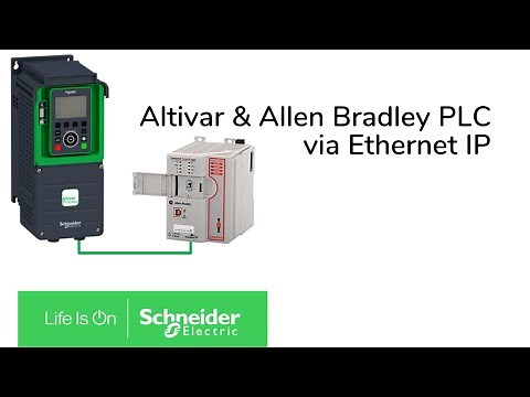 How to set Ethernet IP communication between Altivar and Allen Bradley PLC's ?