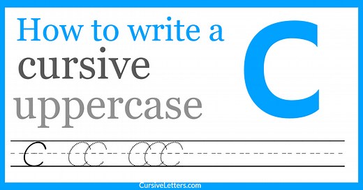 Cursive C – How to Write a Capital C in Cursive