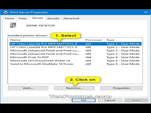 How to Uninstall & Remove Completely Printer Drivers in Windows 10