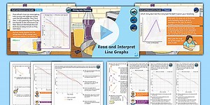 Year 5 Diving into Mastery: Step 2 Read and Interpret Line Graphs Teaching Pack