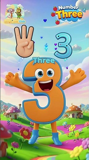 Learn Number 3 with Giggle Three! 😂 Counting for Toddlers #numbersforkids #toddlerlearning #bingob