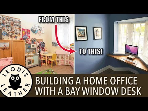 Building a Home Office With a Bay Window Desk // NEW HOUSE EP #8