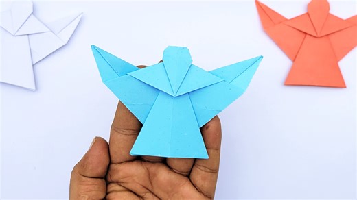 9.8K views · 80 reactions | Paper Angel Crafts for a Festive Christmas | DIY Paper Angels for the Holidays DIY Paper Angel Christmas Ornament | Easy & Festive Holiday Craft! Transform simple paper into a beautiful Christmas angel ornament with this easy-to-follow DIY craft tutorial!  Get ready to add a touch of handmade charm to your holiday decor or create heartfelt gifts for loved ones. #PaperAngel #ChristmasCrafts #DIYChristmas #HolidayDecor | Mr. Creator | Facebook