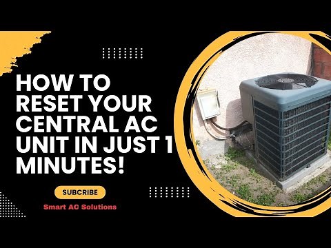 How to Reset Your Central AC Unit in Just 1 Minutes!