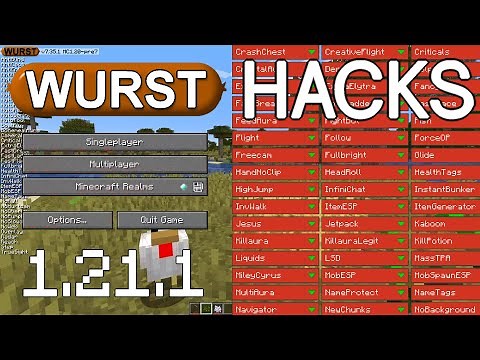 DOWNLOAD: WURST Hacked Client - 1.21.1 - Minecraft Java Edition