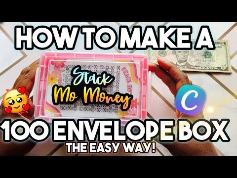 HOW TO MAKE A 100-ENVELOPE BOX! REMAKING A 100-ENVELOPE BOX THE "EASY WAY"! PLUS CANVA TUTORIAL!