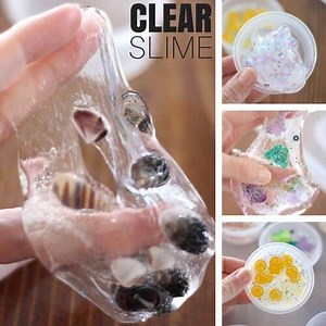 How To Make Clear Slime - Little Bins for Little Hands