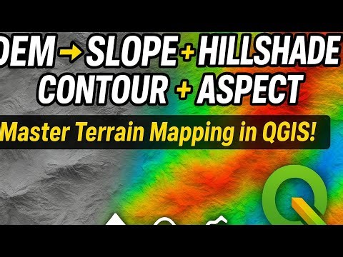 Master DEM Analysis in QGIS: Slope, Hillshade & Contours! (አማርኛ)