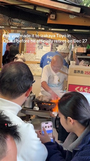 Got a chance to see the chefs table legend himself before he retires on December 27th. The food was great and the vibes were 👌, and Toyo San himself was an experience. #osaka #izakayatoyoosaka #chefstable #solotravel #japanfood