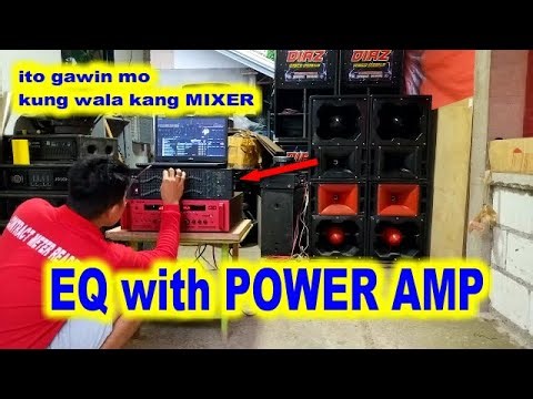How Sound System Setup using Equalizer and Power Amplifier?