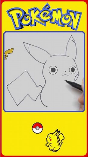 Pokemon Easy Drawing || Pokemon Drawing Easy Step by Step Pikachu