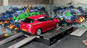 Alfa In today for a dyno run | Carlton Tuning Ltd