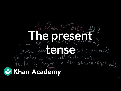 The present tense | The parts of speech | Grammar | Khan Academy