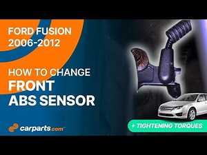 How to replace the Front ABS Sensor 2006 - 2012 Ford Fusion 🚗