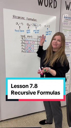 Understanding Recursive Formulas in Algebra
